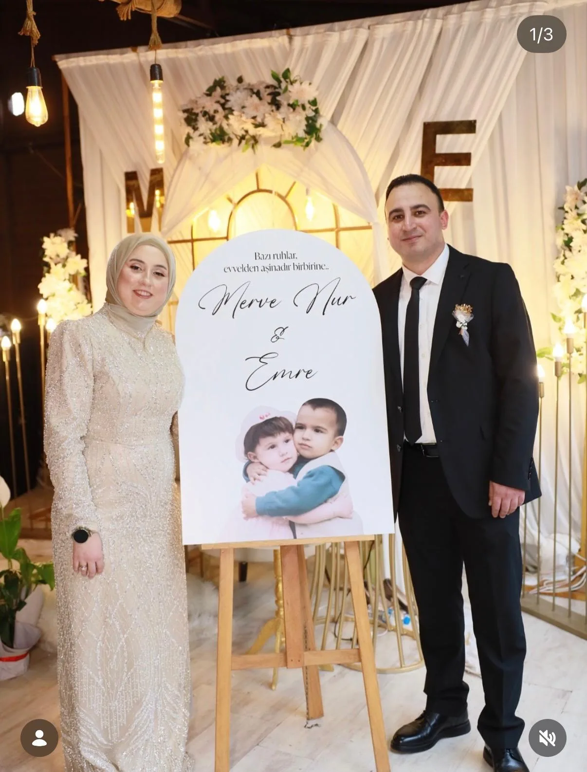 Tubi Event müşterisinin etkinliğinden kişiye özel karşılama panosu fotoğrafı
