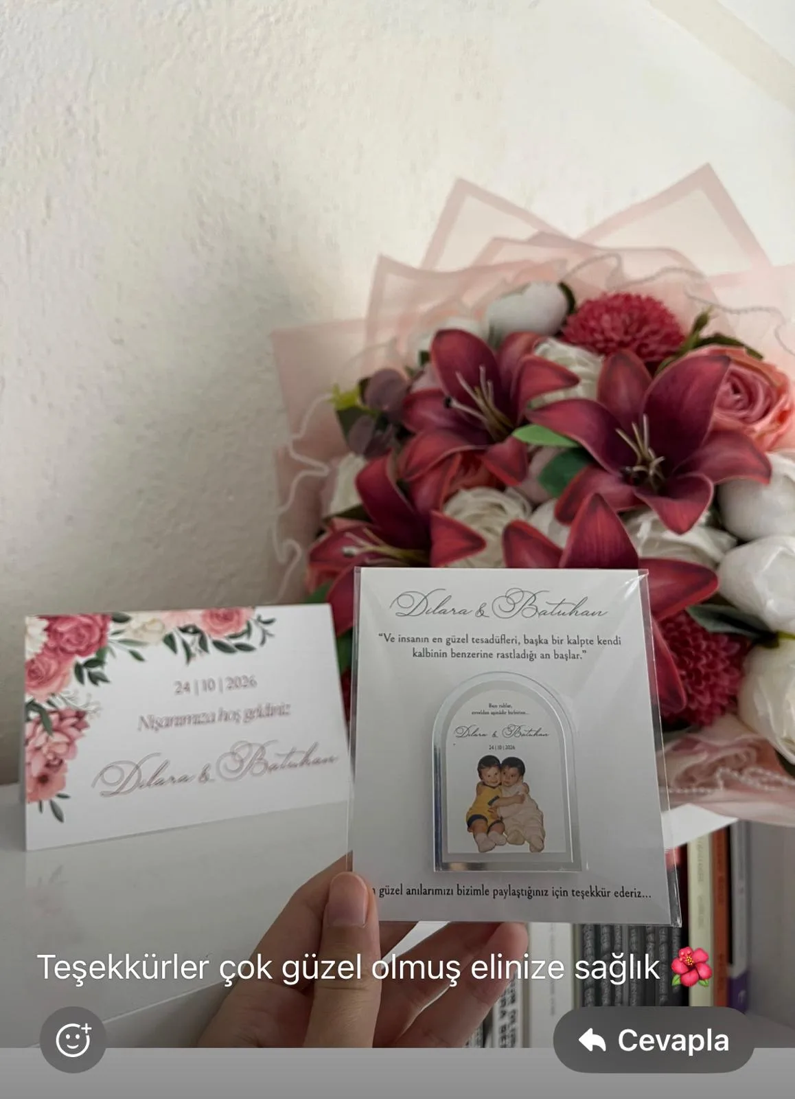 Tubi Event müşterisinin etkinliğinden kişiye özel karşılama panosu fotoğrafı