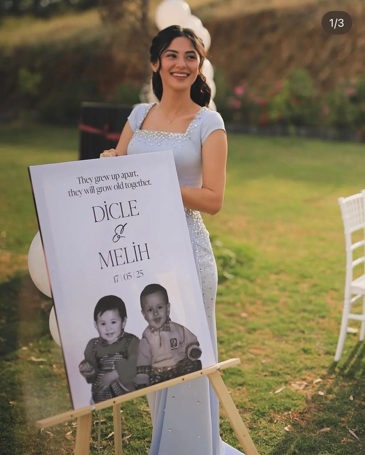 Tubi Event müşterisinin etkinliğinden kişiye özel karşılama panosu fotoğrafı